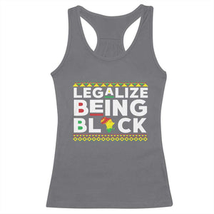 Black Pride Racerback Tank Top Legalize Being Black History Month TS09 Charcoal Print Your Wear