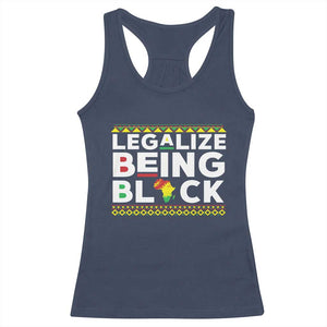 Black Pride Racerback Tank Top Legalize Being Black History Month TS09 Navy Print Your Wear