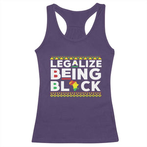 Black Pride Racerback Tank Top Legalize Being Black History Month TS09 Purple Print Your Wear