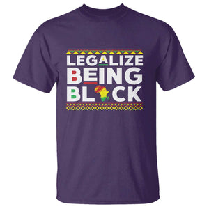 Black Pride T Shirt Legalize Being Black History Month TS09 Purple Print Your Wear