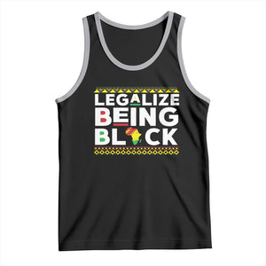 Black Pride Tank Top Legalize Being Black History Month TS09 Black Athletic Heather Print Your Wear