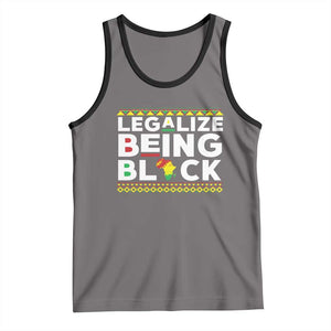 Black Pride Tank Top Legalize Being Black History Month TS09 Deep Heather Black Print Your Wear