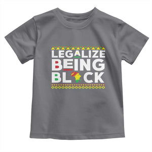 Black Pride Toddler T Shirt Legalize Being Black History Month TS09 Charcoal Print Your Wear