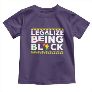 Black Pride Toddler T Shirt Legalize Being Black History Month TS09 Purple Print Your Wear