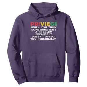 Black History Month Hoodie Privilege Explained BLM TS09 Purple Print Your Wear