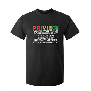 Black History Month T Shirt For Kid Privilege Explained BLM TS09 Black Print Your Wear