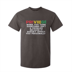 Black History Month T Shirt For Kid Privilege Explained BLM TS09 Dark Chocolate Print Your Wear