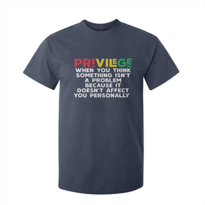 Black History Month T Shirt For Kid Privilege Explained BLM TS09 Navy Print Your Wear