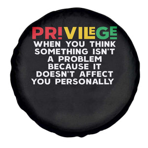 Black History Month Spare Tire Cover Privilege Explained BLM TS09 Print Your Wear