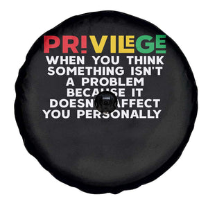 Black History Month Spare Tire Cover Privilege Explained BLM TS09 Print Your Wear