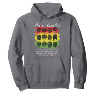 Black History Hoodie Our Ancestors Escape Routes Braids TS09 Charcoal Print Your Wear