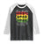 Black History Raglan Shirt Our Ancestors Escape Routes Braids TS09 Black White Print Your Wear