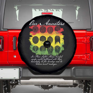 Black History Spare Tire Cover Our Ancestors Escape Routes Braids TS09 Black Print Your Wear