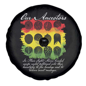 Black History Spare Tire Cover Our Ancestors Escape Routes Braids TS09 Print Your Wear