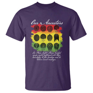 Black History T Shirt Our Ancestors Escape Routes Braids TS09 Purple Print Your Wear