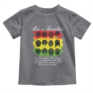 Black History Toddler T Shirt Our Ancestors Escape Routes Braids TS09 Charcoal Print Your Wear