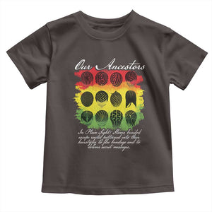 Black History Toddler T Shirt Our Ancestors Escape Routes Braids TS09 Dark Chocolate Print Your Wear