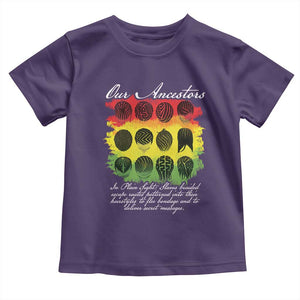 Black History Toddler T Shirt Our Ancestors Escape Routes Braids TS09 Purple Print Your Wear