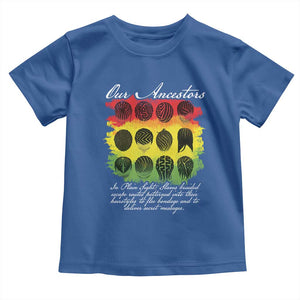 Black History Toddler T Shirt Our Ancestors Escape Routes Braids TS09 Royal Blue Print Your Wear