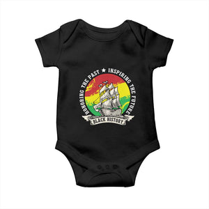 Black History Pride Baby Onesie Honoring The Past Inspiring The Future TS09 Black Print Your Wear