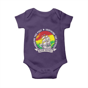 Black History Pride Baby Onesie Honoring The Past Inspiring The Future TS09 Purple Print Your Wear