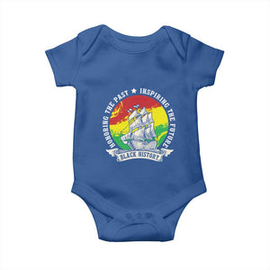 Black History Pride Baby Onesie Honoring The Past Inspiring The Future TS09 Royal Blue Print Your Wear