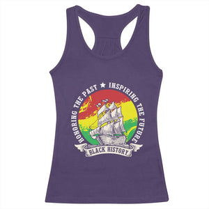 Black History Pride Racerback Tank Top Honoring The Past Inspiring The Future TS09 Purple Print Your Wear