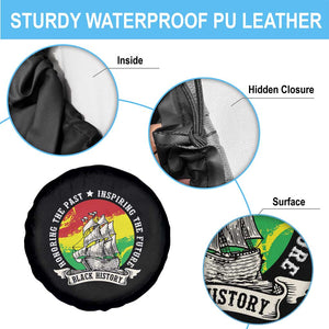 Black History Pride Spare Tire Cover Honoring The Past Inspiring The Future TS09 Print Your Wear