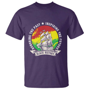 Black History Pride T Shirt Honoring The Past Inspiring The Future TS09 Purple Print Your Wear