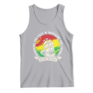 Black History Pride Tank Top Honoring The Past Inspiring The Future TS09 Athletic Heather Print Your Wear