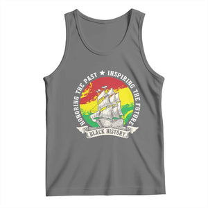 Black History Pride Tank Top Honoring The Past Inspiring The Future TS09 Black Heather Print Your Wear