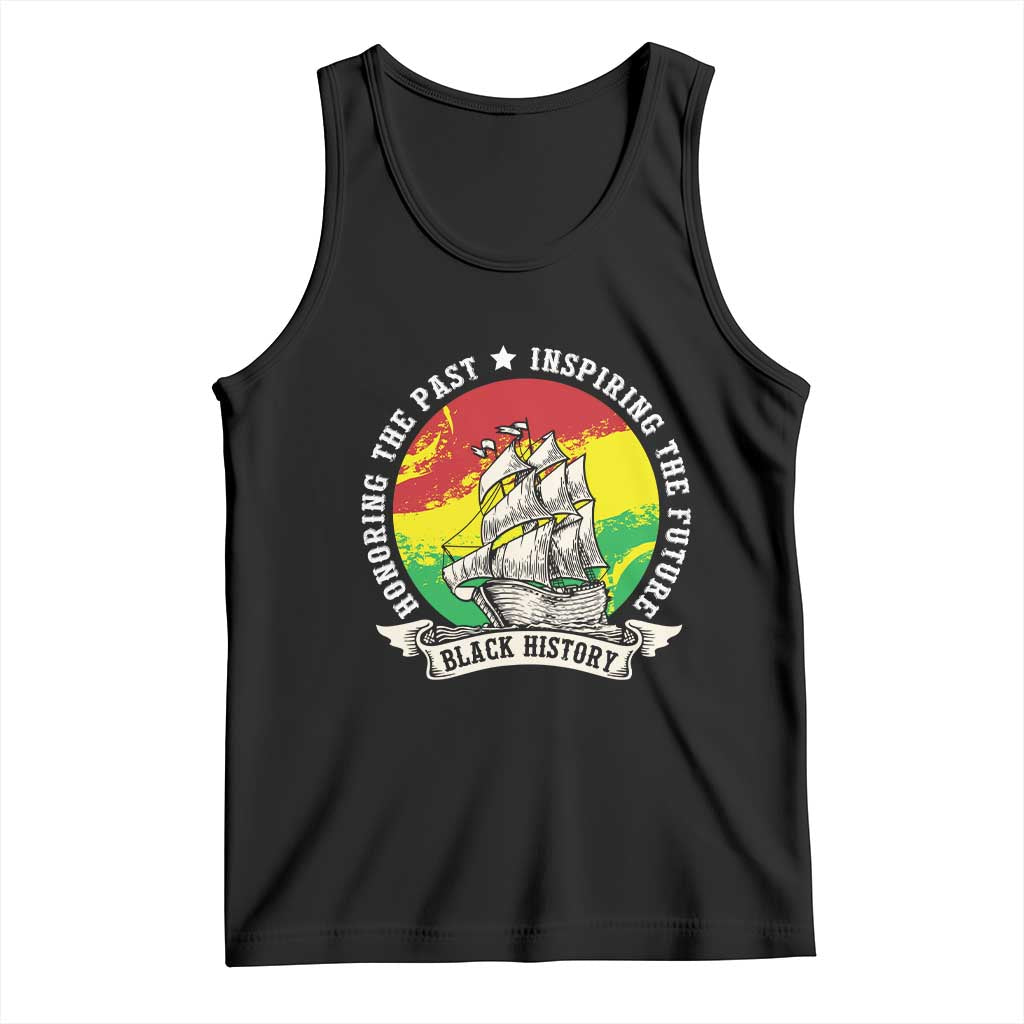 Black History Pride Tank Top Honoring The Past Inspiring The Future TS09 Black Print Your Wear