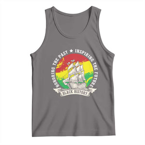 Black History Pride Tank Top Honoring The Past Inspiring The Future TS09 Deep Heather Print Your Wear