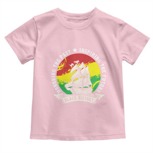 Black History Pride Toddler T Shirt Honoring The Past Inspiring The Future TS09 Light Pink Print Your Wear