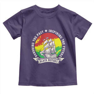 Black History Pride Toddler T Shirt Honoring The Past Inspiring The Future TS09 Purple Print Your Wear