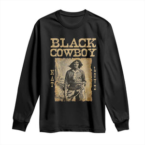 Nat Love Black Cowboy Long Sleeve Shirt African American Cowboys Black History TS09 Black Print Your Wear