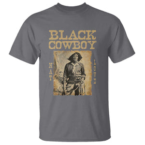 Nat Love Black Cowboy T Shirt African American Cowboys Black History TS09 Charcoal Print Your Wear