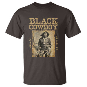 Nat Love Black Cowboy T Shirt African American Cowboys Black History TS09 Dark Chocolate Print Your Wear