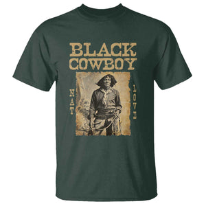 Nat Love Black Cowboy T Shirt African American Cowboys Black History TS09 Dark Forest Green Print Your Wear