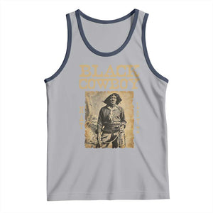 Nat Love Black Cowboy Tank Top African American Cowboys Black History TS09 Athletic Heather Navy Print Your Wear