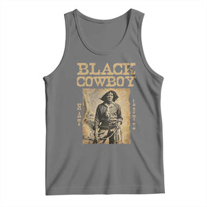 Nat Love Black Cowboy Tank Top African American Cowboys Black History TS09 Black Heather Print Your Wear