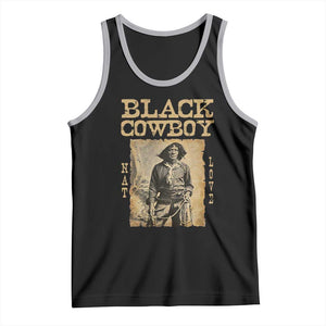 Nat Love Black Cowboy Tank Top African American Cowboys Black History TS09 Black Athletic Heather Print Your Wear