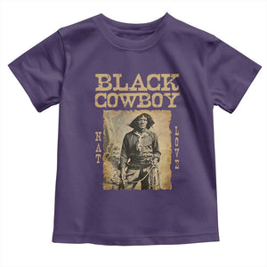 Nat Love Black Cowboy Toddler T Shirt African American Cowboys Black History TS09 Purple Print Your Wear