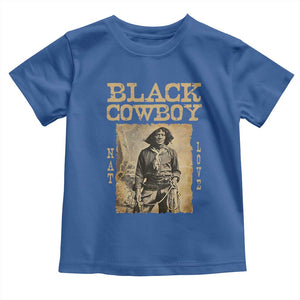 Nat Love Black Cowboy Toddler T Shirt African American Cowboys Black History TS09 Royal Blue Print Your Wear