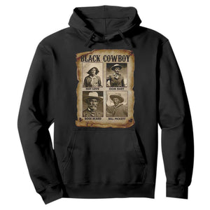 Black Cowboy Hoodie African American Legendary Cowboys Black History TS09 Black Print Your Wear