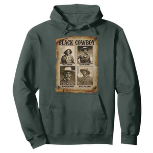 Black Cowboy Hoodie African American Legendary Cowboys Black History TS09 Dark Forest Green Print Your Wear