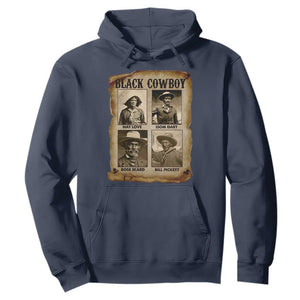 Black Cowboy Hoodie African American Legendary Cowboys Black History TS09 Navy Print Your Wear