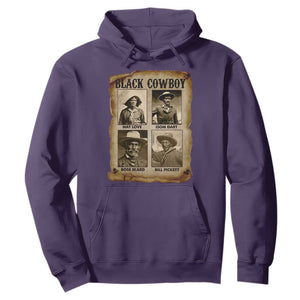 Black Cowboy Hoodie African American Legendary Cowboys Black History TS09 Purple Print Your Wear