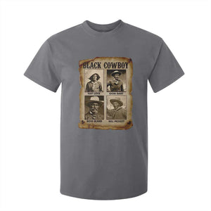 Black Cowboy T Shirt For Kid African American Legendary Cowboys Black History TS09 Charcoal Print Your Wear