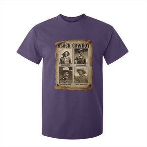 Black Cowboy T Shirt For Kid African American Legendary Cowboys Black History TS09 Purple Print Your Wear